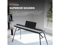 <b>Roland GO PIANO 88 PX PORTABLE GO-88PX Piano Iniciação Musical 88 Teclas</b> <b>Roland GO PIANO 88 PX PORTABLE GO-88PX Piano Iniciação Musical 88 Teclas</b>